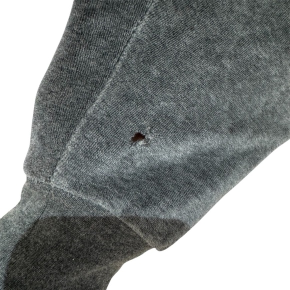 RALPH LAUREN - Women’s Velour Quarter Zip Pullover Sweater - Grey - Size Medium - Picture 9 of 10